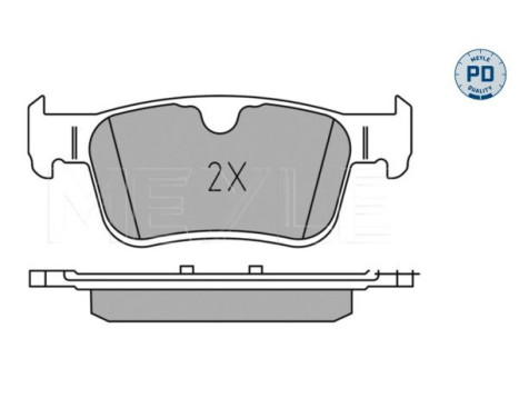 Brake Pad Set, disc brake MEYLE-PD: Advanced performance and design. 025 225 6816/PD, Image 2