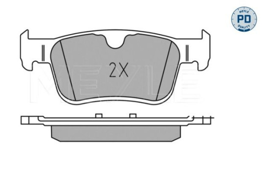 Brake Pad Set, disc brake MEYLE-PD: Advanced performance and design. 025 225 6816/PD, Image 2