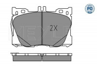 Brake Pad Set, disc brake MEYLE-PD: Advanced performance and design. 025 225 8618/PD