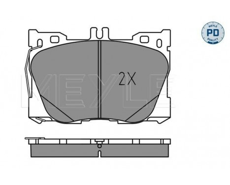 Brake Pad Set, disc brake MEYLE-PD: Advanced performance and design. 025 225 8618/PD