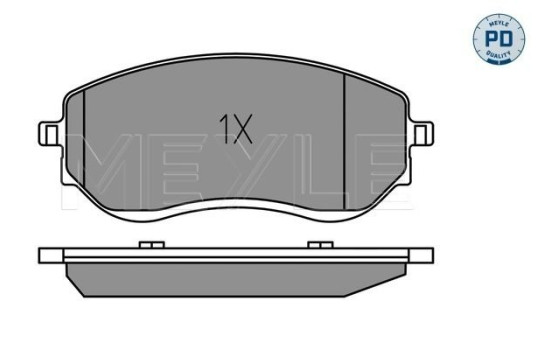 Brake Pad Set, disc brake MEYLE-PD: Advanced performance and design. 025 226 6021/PD, Image 3