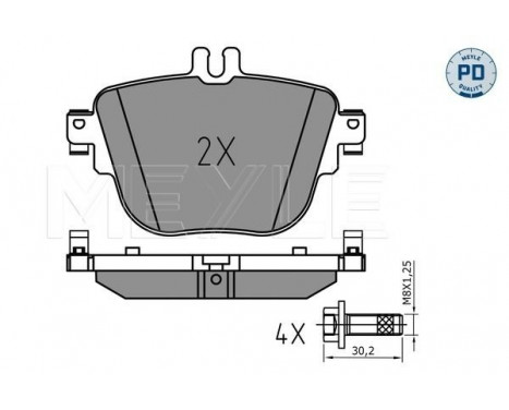 Brake Pad Set, disc brake MEYLE-PD: Advanced performance and design. 025 227 9217/PD