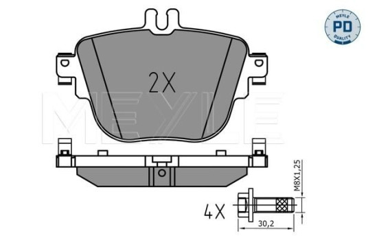 Brake Pad Set, disc brake MEYLE-PD: Advanced performance and design. 025 227 9217/PD