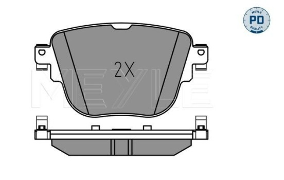 Brake Pad Set, disc brake MEYLE-PD: Advanced performance and design. 025 227 9217/PD, Image 2