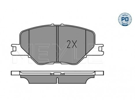 Brake Pad Set, disc brake MEYLE-PD: Advanced performance and design. 025 228 3819/PD, Image 2