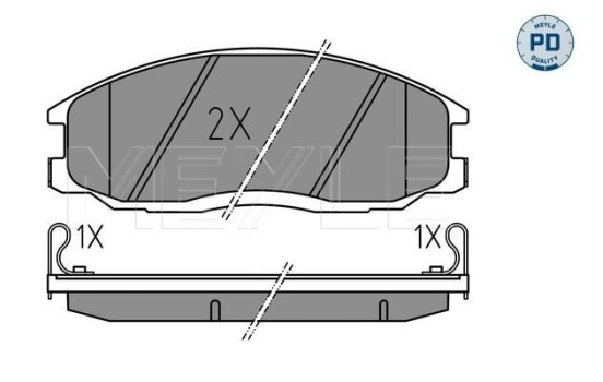 Brake Pad Set, disc brake MEYLE-PD: Advanced performance and design. 025 235 6916/PD
