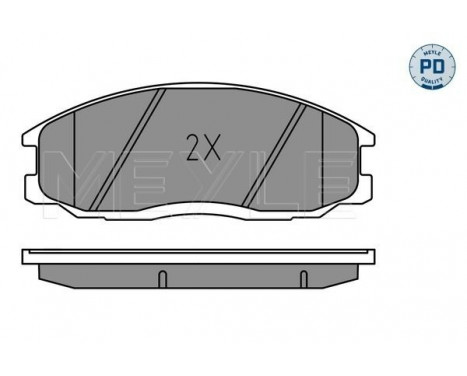 Brake Pad Set, disc brake MEYLE-PD: Advanced performance and design. 025 235 6916/PD, Image 2