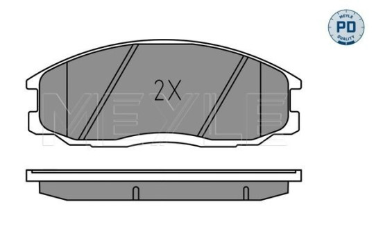 Brake Pad Set, disc brake MEYLE-PD: Advanced performance and design. 025 235 6916/PD, Image 2