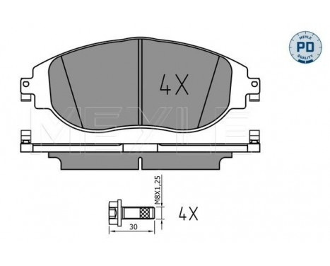 Brake Pad Set, disc brake MEYLE-PD: Advanced performance and design. 025 247 3821/PD