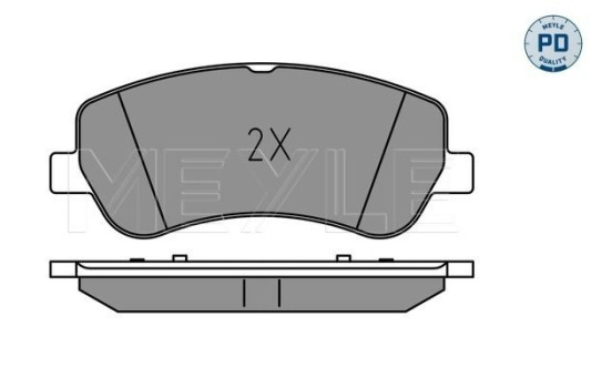 Brake Pad Set, disc brake MEYLE-PD: Advanced performance and design. 025 248 6720/PD, Image 2