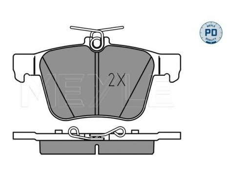 Brake Pad Set, disc brake MEYLE-PD: Advanced performance and design. 025 250 0916/PD