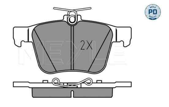 Brake Pad Set, disc brake MEYLE-PD: Advanced performance and design. 025 250 0916/PD