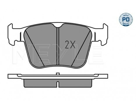 Brake Pad Set, disc brake MEYLE-PD: Advanced performance and design. 025 250 0916/PD, Image 2