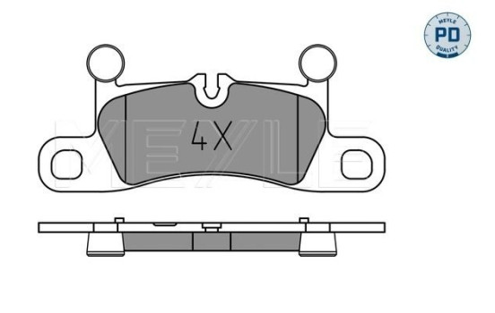 Brake Pad Set, disc brake MEYLE-PD: Advanced performance and design. 025 251 4316/PD