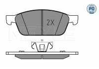 Brake Pad Set, disc brake MEYLE-PD: Advanced performance and design. 025 255 5518/PD