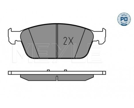 Brake Pad Set, disc brake MEYLE-PD: Advanced performance and design. 025 255 5518/PD, Image 2