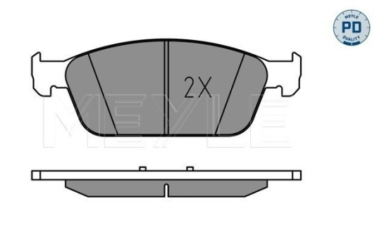 Brake Pad Set, disc brake MEYLE-PD: Advanced performance and design. 025 255 5518/PD, Image 2