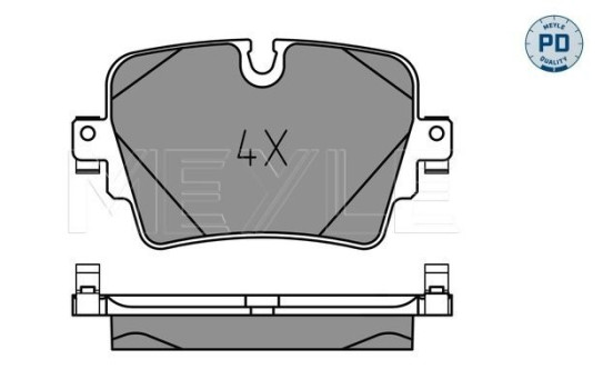 Brake Pad Set, disc brake MEYLE-PD: Advanced performance and design. 025 257 4217/PD