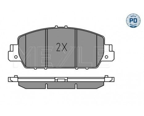 Brake Pad Set, disc brake MEYLE-PD: Advanced performance and design. 025 257 9216/PD