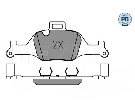 Brake Pad Set, disc brake MEYLE-PD: Advanced performance and design. 025 259 0018/PD