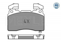 Brake Pad Set, disc brake MEYLE-PD: Advanced performance and design. 025 259 1516/PD