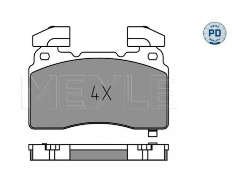 Brake Pad Set, disc brake MEYLE-PD: Advanced performance and design. 025 259 1516/PD