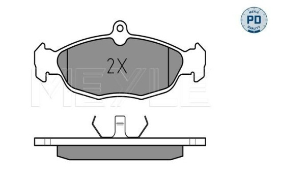 Brake Pad Set, disc brake MEYLE-PD Quality 025 205 4716/PD