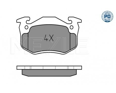 Brake Pad Set, disc brake MEYLE-PD Quality 025 206 3415/PD