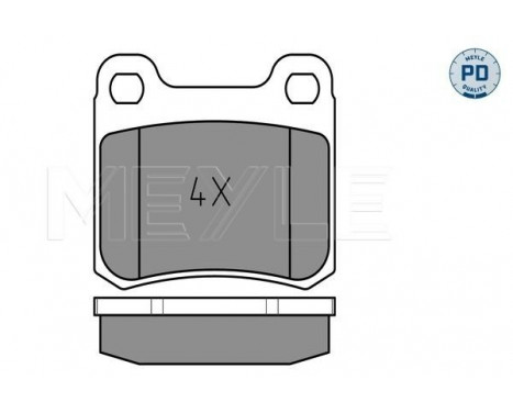 Brake Pad Set, disc brake MEYLE-PD Quality 025 206 8715/PD