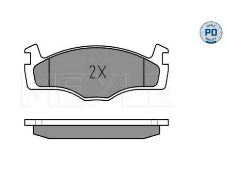 Brake Pad Set, disc brake MEYLE-PD Quality 025 208 8717/PD, Image 2