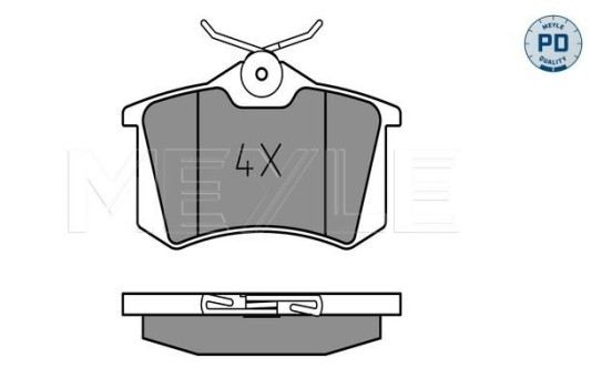 Brake Pad Set, disc brake MEYLE-PD Quality 025 209 6117/PD