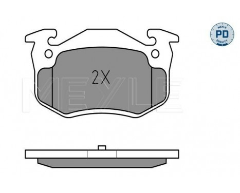 Brake Pad Set, disc brake MEYLE-PD Quality 025 209 7311/PD