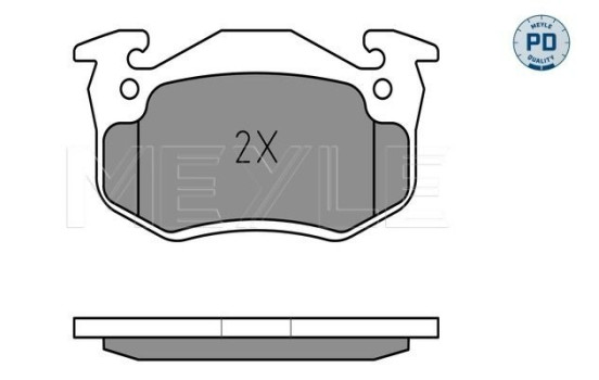 Brake Pad Set, disc brake MEYLE-PD Quality 025 209 7311/PD, Image 2