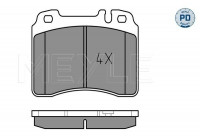 Brake Pad Set, disc brake MEYLE-PD Quality 025 211 5316/PD