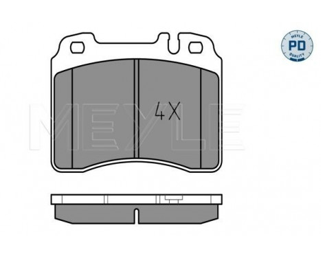 Brake Pad Set, disc brake MEYLE-PD Quality 025 211 5316/PD