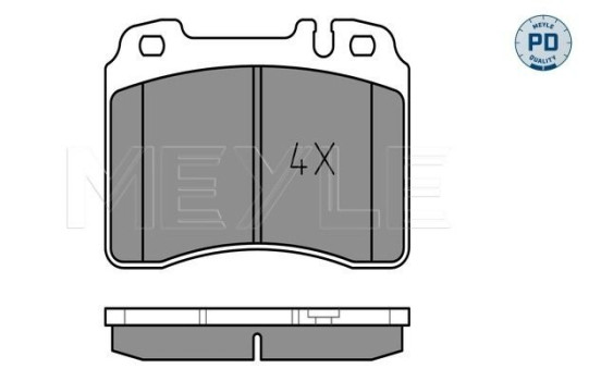 Brake Pad Set, disc brake MEYLE-PD Quality 025 211 5316/PD