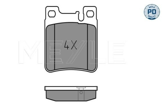 Brake Pad Set, disc brake MEYLE-PD Quality 025 213 0515/PD