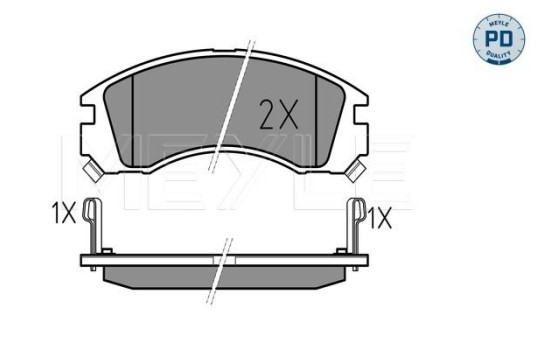 Brake Pad Set, disc brake MEYLE-PD Quality 025 213 6315/PD