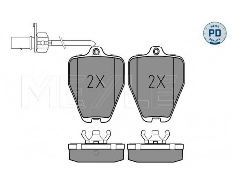 Brake Pad Set, disc brake MEYLE-PD Quality 025 214 5218/PD