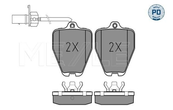 Brake Pad Set, disc brake MEYLE-PD Quality 025 214 5218/PD