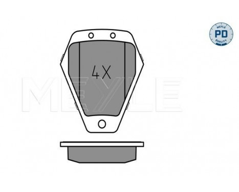 Brake Pad Set, disc brake MEYLE-PD Quality 025 214 5218/PD, Image 2