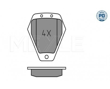 Brake Pad Set, disc brake MEYLE-PD Quality 025 214 5418/PD, Image 2