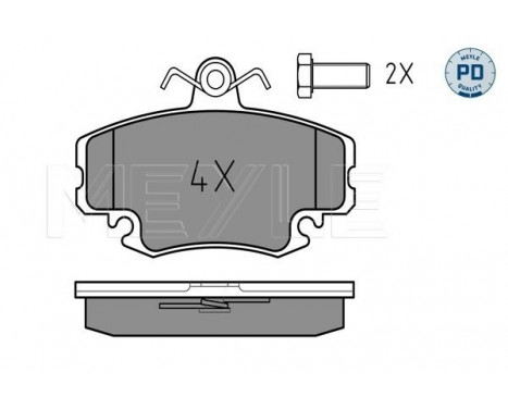 Brake Pad Set, disc brake MEYLE-PD Quality 025 214 6318/PD