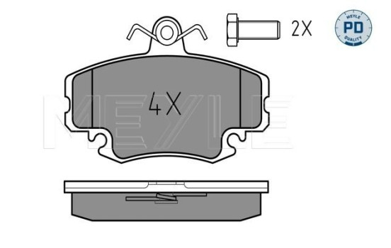 Brake Pad Set, disc brake MEYLE-PD Quality 025 214 6318/PD