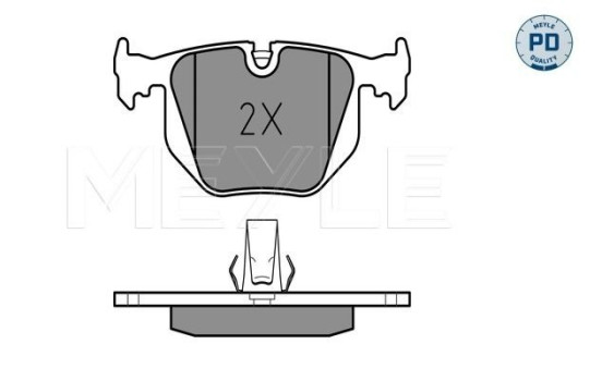 Brake Pad Set, disc brake MEYLE-PD Quality 025 214 8717/PD