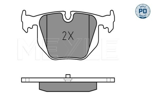 Brake Pad Set, disc brake MEYLE-PD Quality 025 214 8717/PD, Image 2