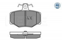 Brake Pad Set, disc brake MEYLE-PD Quality 025 215 4515/PD