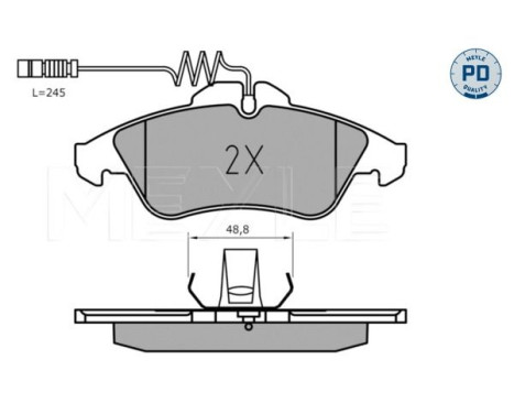 Brake Pad Set, disc brake MEYLE-PD Quality 025 215 7620/PD, Image 3