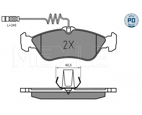 Brake Pad Set, disc brake MEYLE-PD Quality 025 215 9218/PD