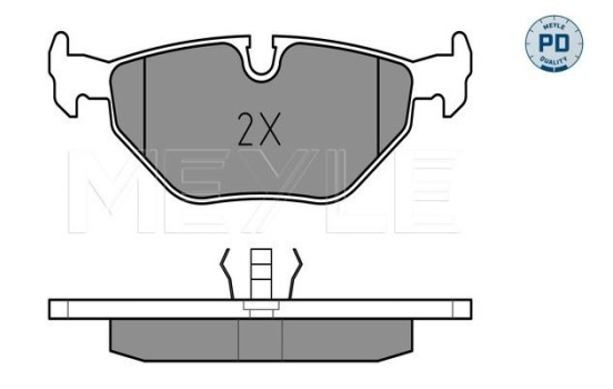 Brake Pad Set, disc brake MEYLE-PD Quality 025 216 0717/PD
